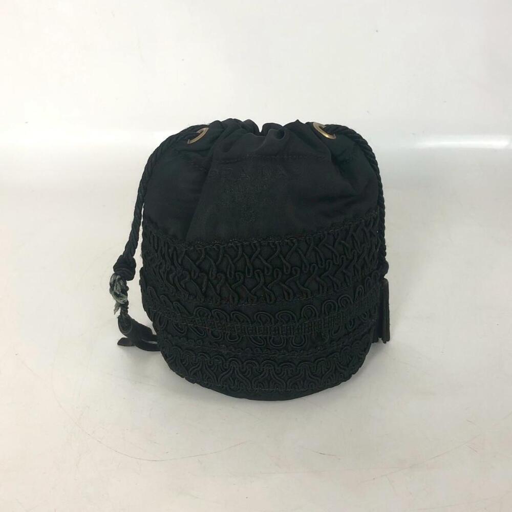 Prada Drawstring Bag Black Great